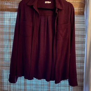 Elegant Burgundy Women's Sweater FAHERTY
